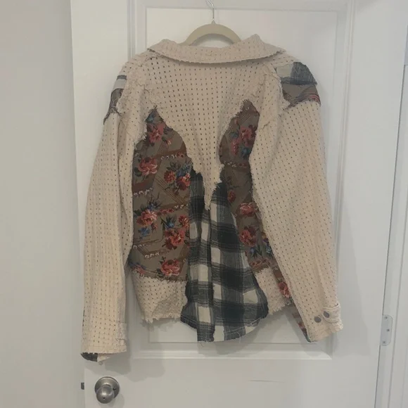 NWOT POL Multicolor Patchwork Jacket - Picture 3 of 3